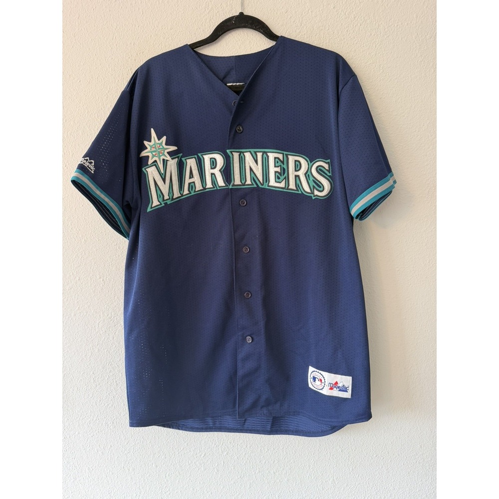 Vintage Seattle Mariners Majestic Jersey Blank Mens Size XL Missing Tag